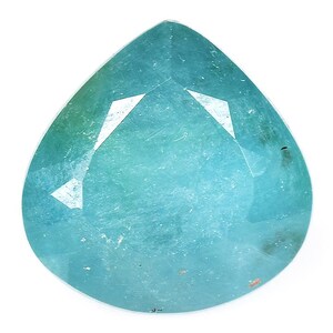 1.35 Ct & 7 mm _ NATURAL UNHEATED GRANDIDIERITE_ World Top 10 Rare mined Gem! Natural Madagascar Blue Green Grandidierite Pear Cut Gemstone