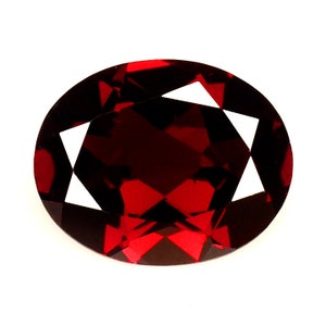 PYROPE-ALMANDINE NATURAL GARNET_ 3.15 Ct & 10x8x4.5 mm_ Natural Red Garnet 10x8 Oval Loose Gemstones / Garnet ring Pendant / Garnet Gemstone