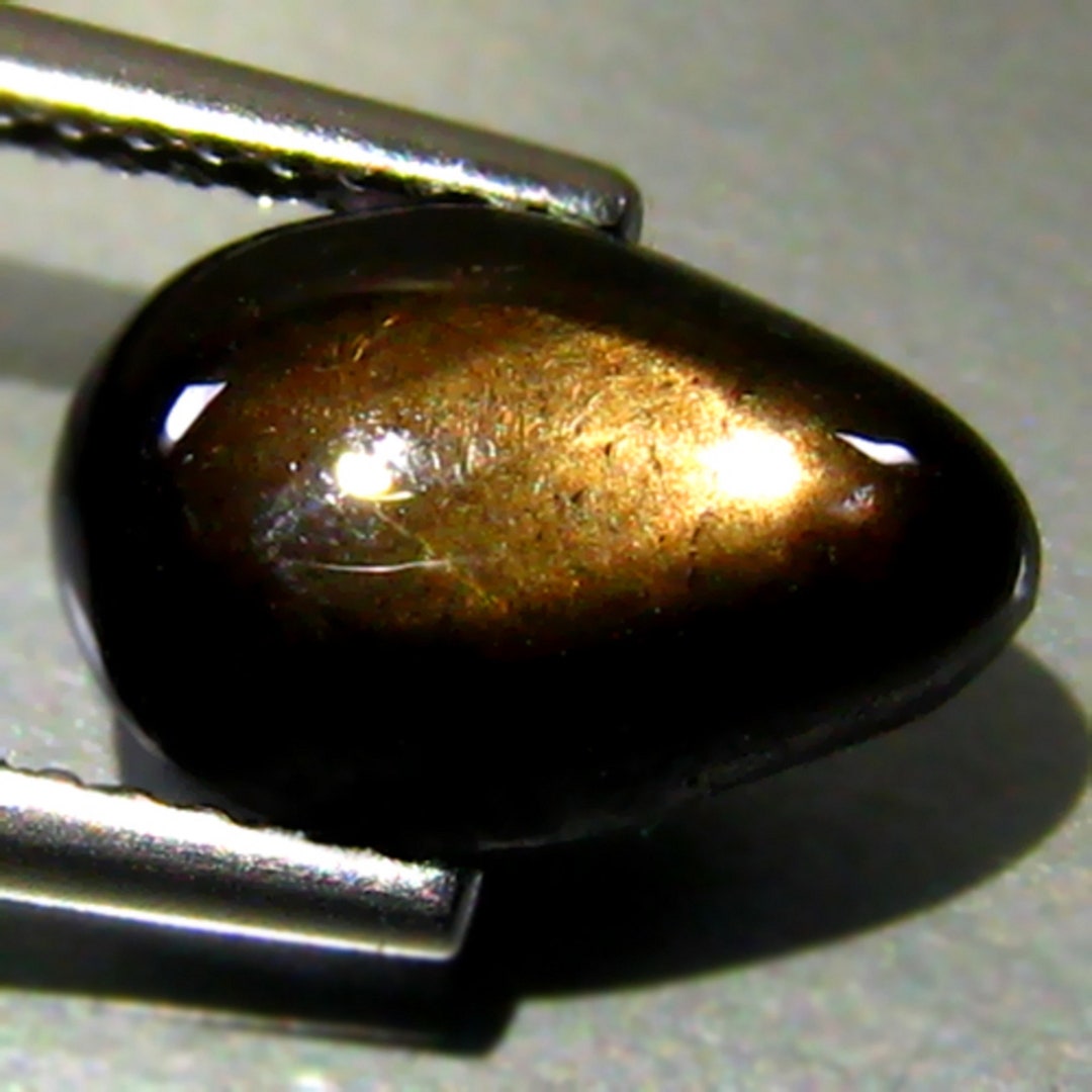 NATURAL STAR SAPPHIRE / 2.400cts_ Golden Six Rays Natural Black Star