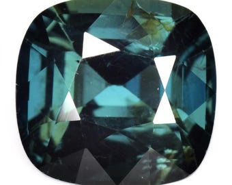 2.01 Ct Unheated Teal Sapphire: Cushion Cut Loose Gemstone, AIG Certified