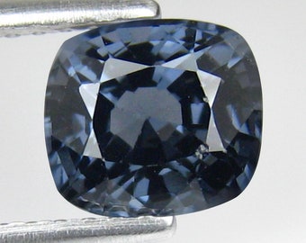 NATURAL GREY SPINEL GEMSTONES_ 1.50 Ct & 7x6x4.5 mm_ Natural Grey Spinel Cushion Cut Loose Gemstones / Grey Spinel Ring Jewelry _ Ref Video