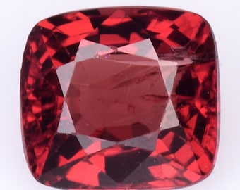 NATURAL SPINEL GEMSTONE! 0.801Cts_ Natural Red Spinel Cushion Cut Loose Gemstones Burma / Spinel Ring / Spinel Jewelry / Spinel Gift_See Vdo