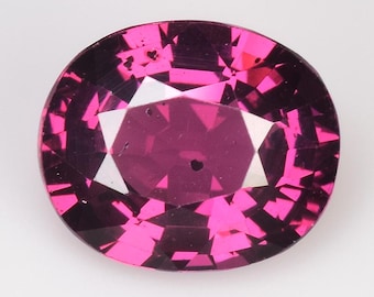 Natural Rhodolite Garnet Gem: 1.90 Ct – Purple Pink Oval Cut Loose Gemstone