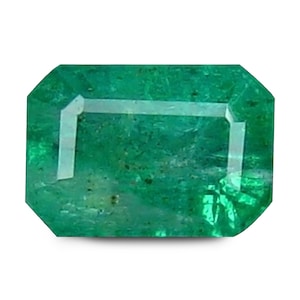 NATURAL EMERALD GEMSTONES / 1.140Cts - Green clr Zambian mines Natural Emerald Octagon cut Gemstone / Natural emerald ring pendant / C_Video