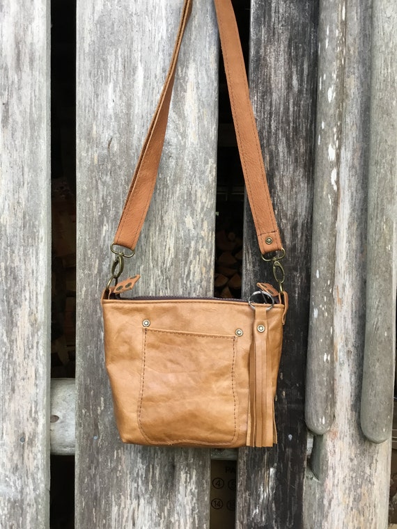 tan hip bag