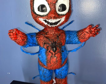 Marvel Baby Spider Carnage Anpassad OOAK Disney Animator Docka Spider-Man