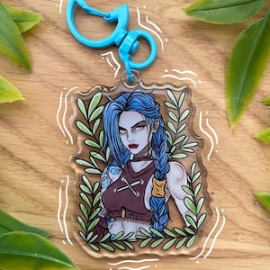 Jinx Acrylic Keychain l Arcane l LoL