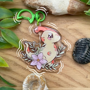 Parasaurolophus Acrylic Keychain l Dinosaurs l Prehistoric