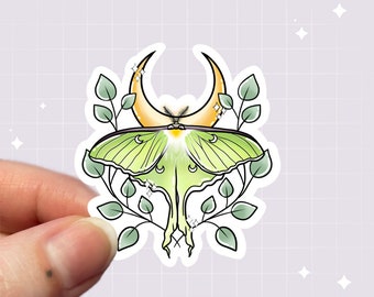 Lunar Moth Sticker