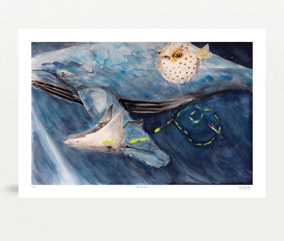 Deep Sea Divers - Fine Art Print - Etsy