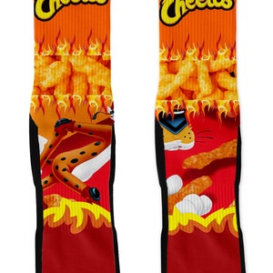 Skarpetki Cheetos, Niepowtarzalny prezent, Zabawny i słodki prezent, Piękny prezent, Skarpetki dla miłośników jedzenia