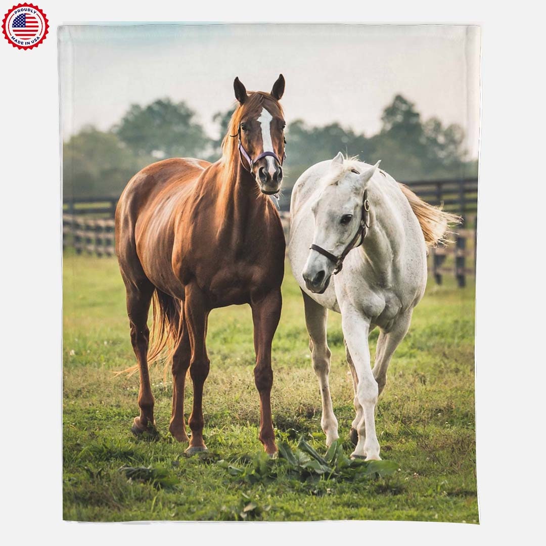 Custom Horse Blanket, 50 X 60 Decorative Animal Throw, Wall Art Home