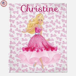 Personalized Princess Doll towel,Custom Doll Blanket,Princess Name beach towels,Princess Doll Pillowcase,Girl&#39;s Birthday Gift ,Bedroom Décor