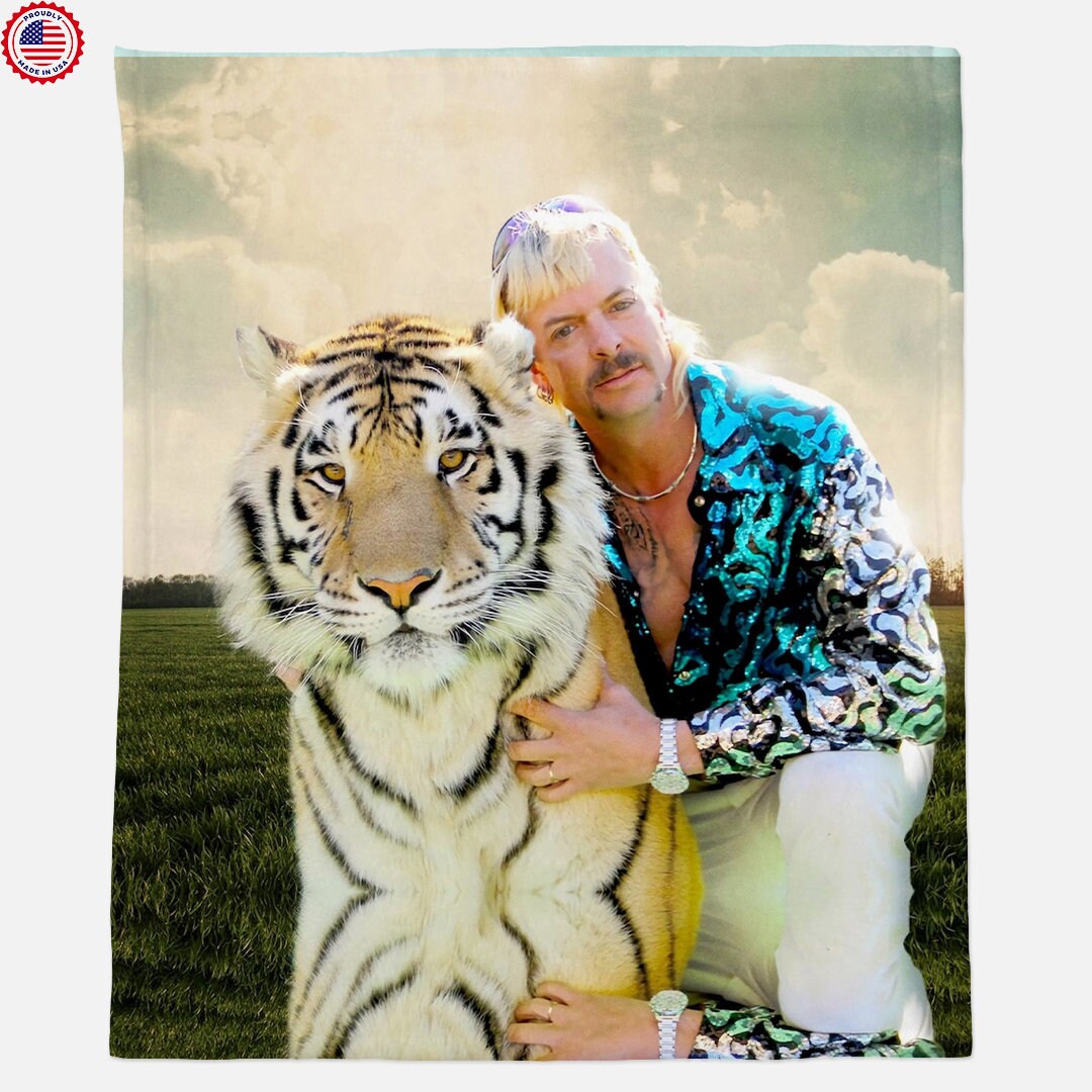 Joe Exotic Blanket,soft Plush Throw ,tiger King Plush Throw, Tiger