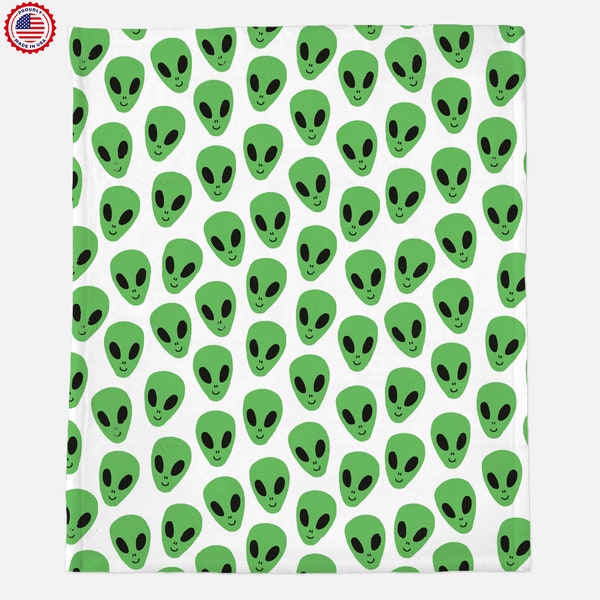 Alien Blanket, Trippy Invasion Alien Blanket , Psychedelic Blanket, Wall Decor , Wall Art Home Décor