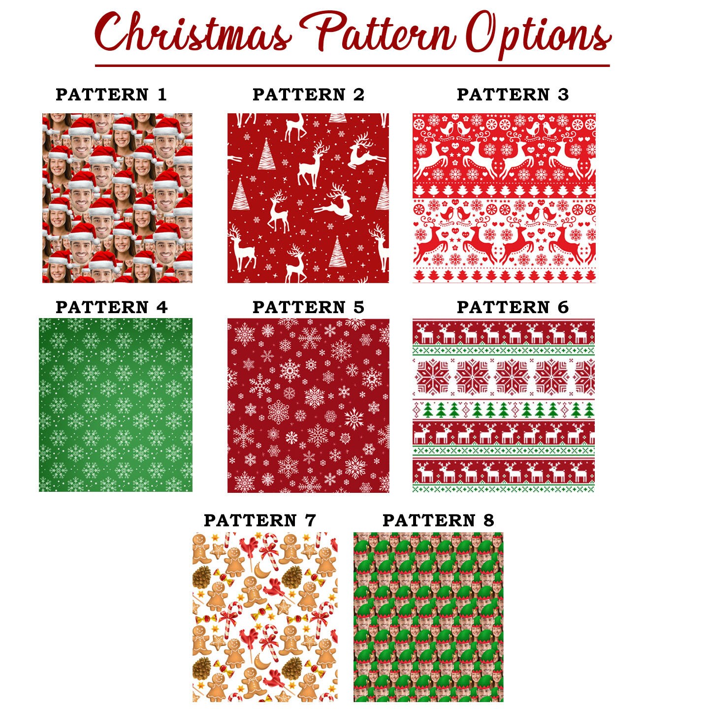 Custom Fun Matching Family Christmas Socks Christmas Face Etsy