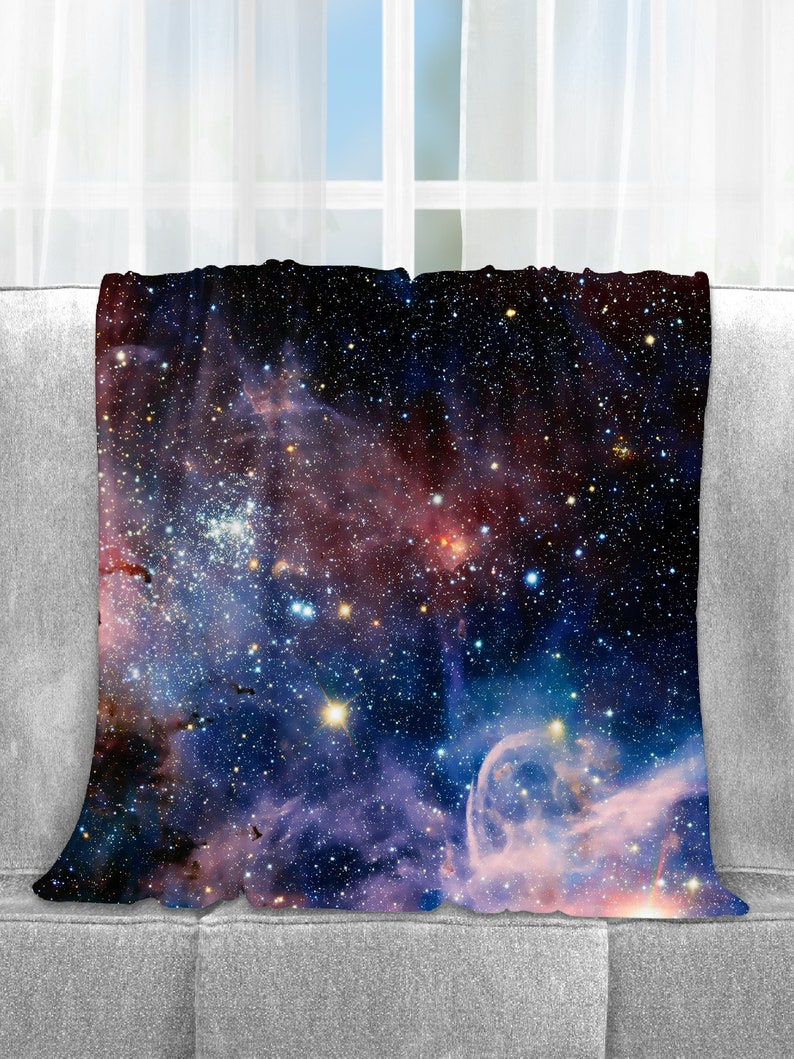 Galaxy Blanket Fleece Throw Blanket All Over Printgalaxy Etsy UK