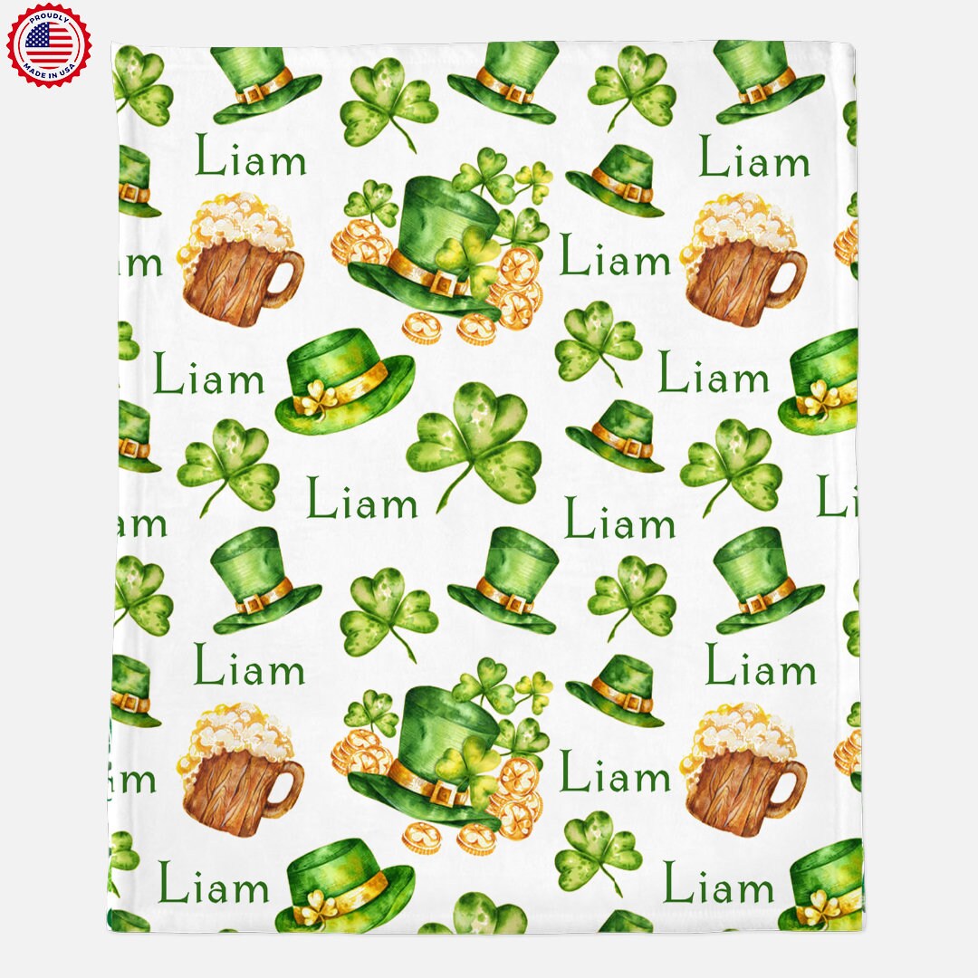 Easter Personalized Kids Blanket 1st Easter Blanket Easter Etsy