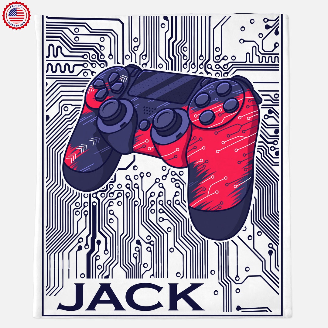 Personalized Game Blanket, Video Game Lover Gift ,gaming Blanket, Gamer