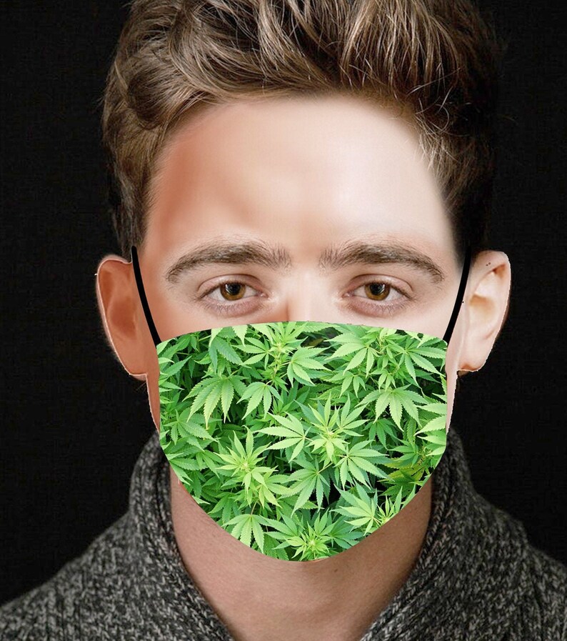 CANNABIS Face Mask Marijuana Face Mask Face MaskWashable Etsy