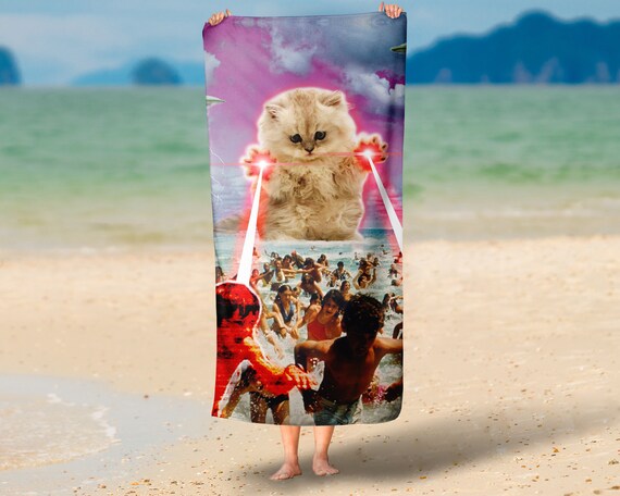 Kitten No One Loved Beach Towel Pool Gift spring Break Towel