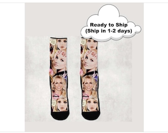 Meias Britney Spears, Meias de celebridades, Meias exclusivas, Presente para fãs de Britney Spears