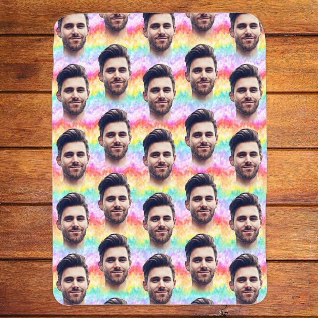 Custom Face Photo Blanket,pet Portrait Blanket,christmas Gift,selfie