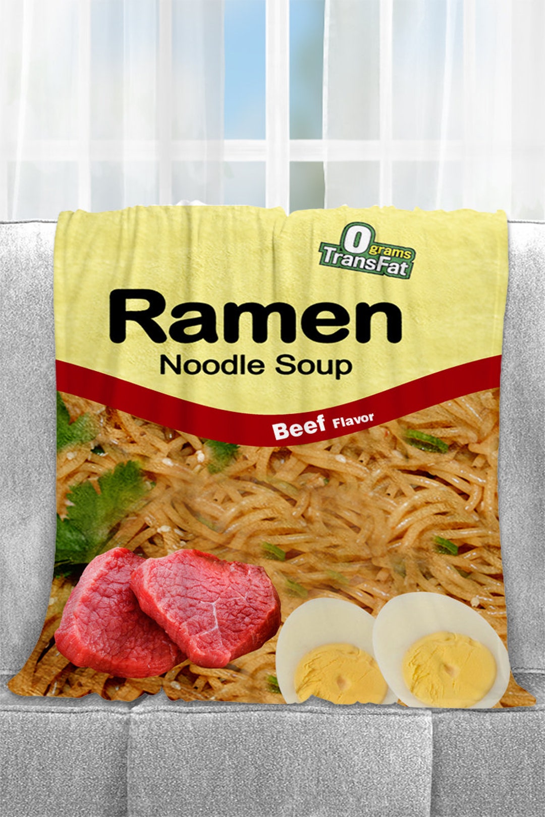 PERSONALIZED Ramen Noddle Soup Blanket Ramen Blanket, Ramen Lover Gift