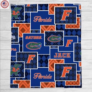 Florida Gators Blanket  Class of 2025 Blanket, Personalized Blanket, Graduation Gift, Custom Text Graduation Blanket Gift,2025 Grad