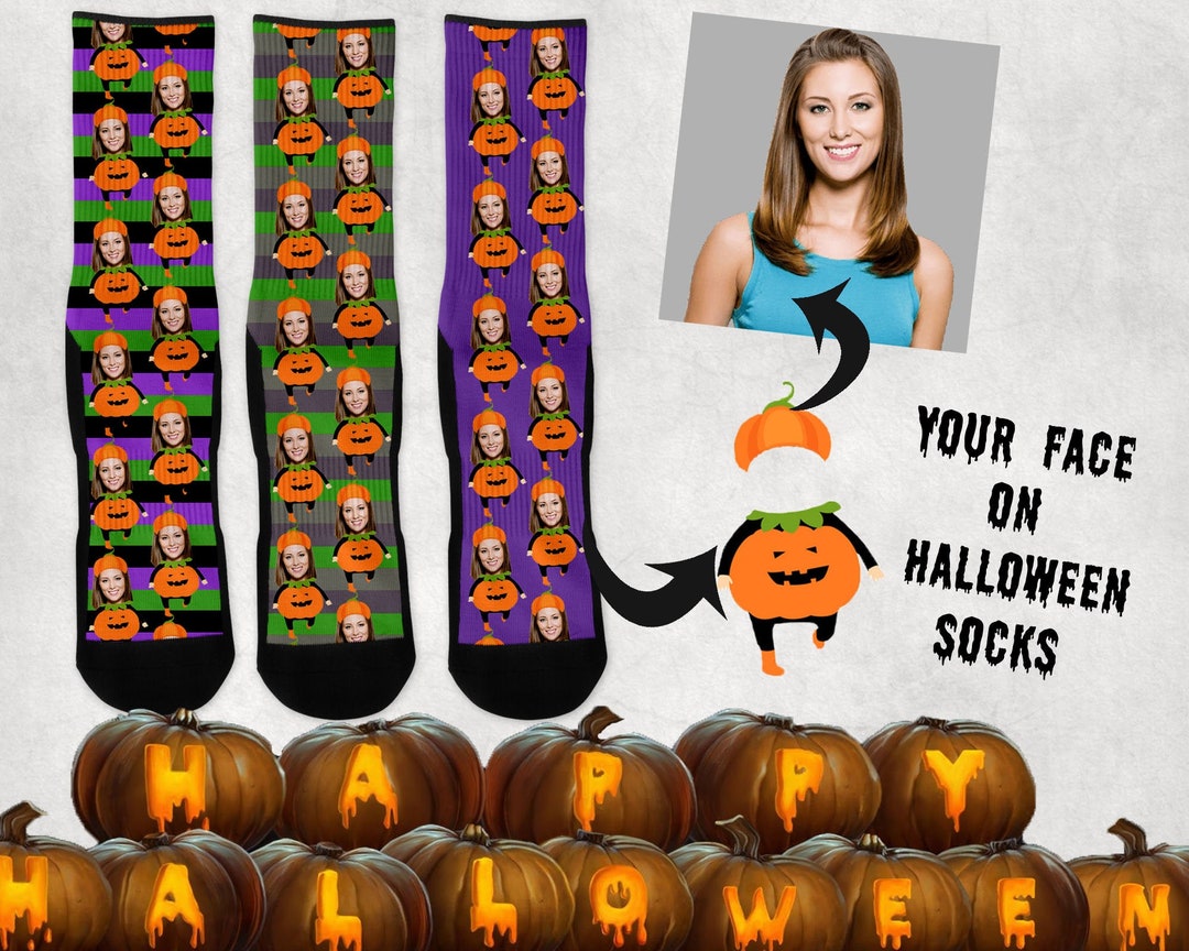 Personalized Halloween Costume Socks Custom Halloween Socks for Men