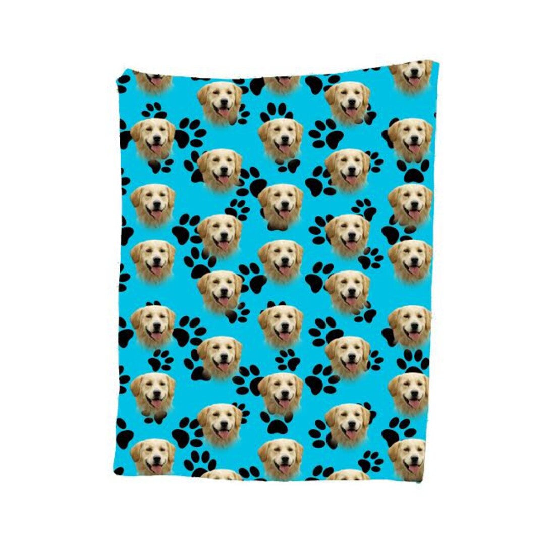 Your Dog on A Blanket,personalized Pet Photo Blanket,custom Dog Face
