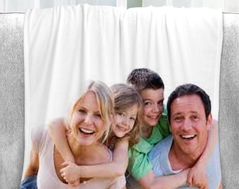 Personalisierte Foto Decke, benutzerdefinierte Decken, Familiendecke, Bilddecke, Gedenkgeschenk, personalisierte Decke, Weihnachtsgeschenk