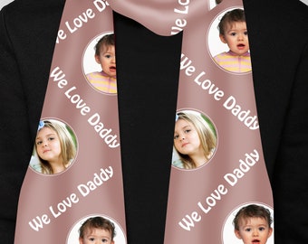 Personalized Picture Scarf for your loved ones, Custom Unisex Scarf , Personalized scarf, Holiday Gift Idea, Christmas Gift Idea