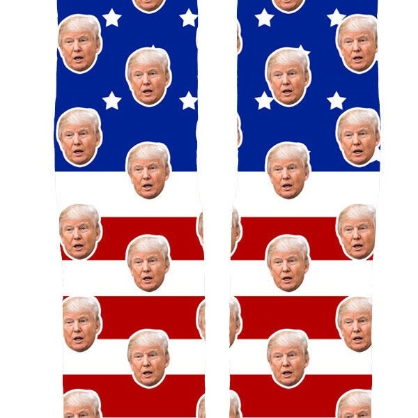 Trump Socks, Unique Gift, Tump Fan Gift, Fun Gift, Trump Supporter , Trump 2020 Gift Idea