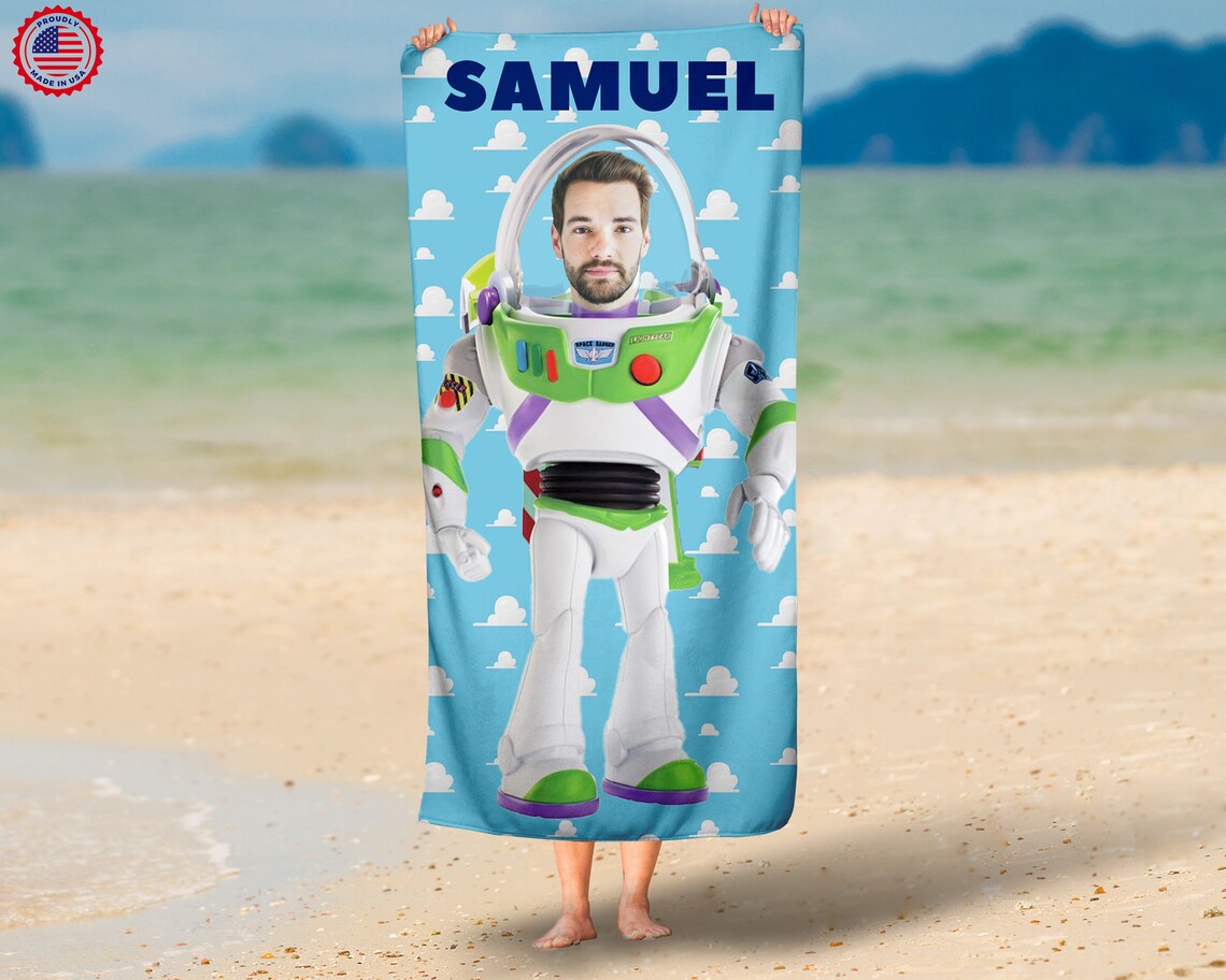 Personalized Buzz Lightyear Inspired Towel/ Photo Face Blanket,buzz ...