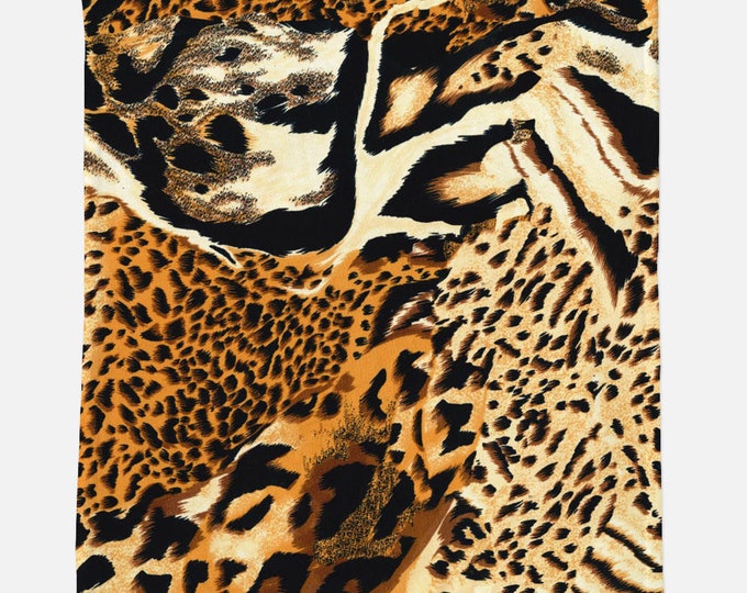 Leopard Print Blanket, Animal Print blanket, Leopard Pattern, Custom Animal Throw Blanket, Cheetah Print, Unique Gift, Animal Lover Gift