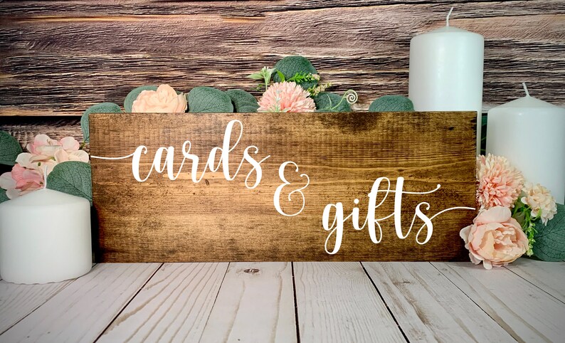 Wedding Table Decor Sign Wedding Table Centerpiece Sign Gifts and Cards Sign Wedding Gifts and Cards Sign