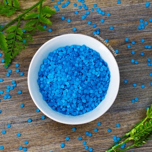 4mm Blue Glimmer Confetti  Cupcake / Cake Decorations