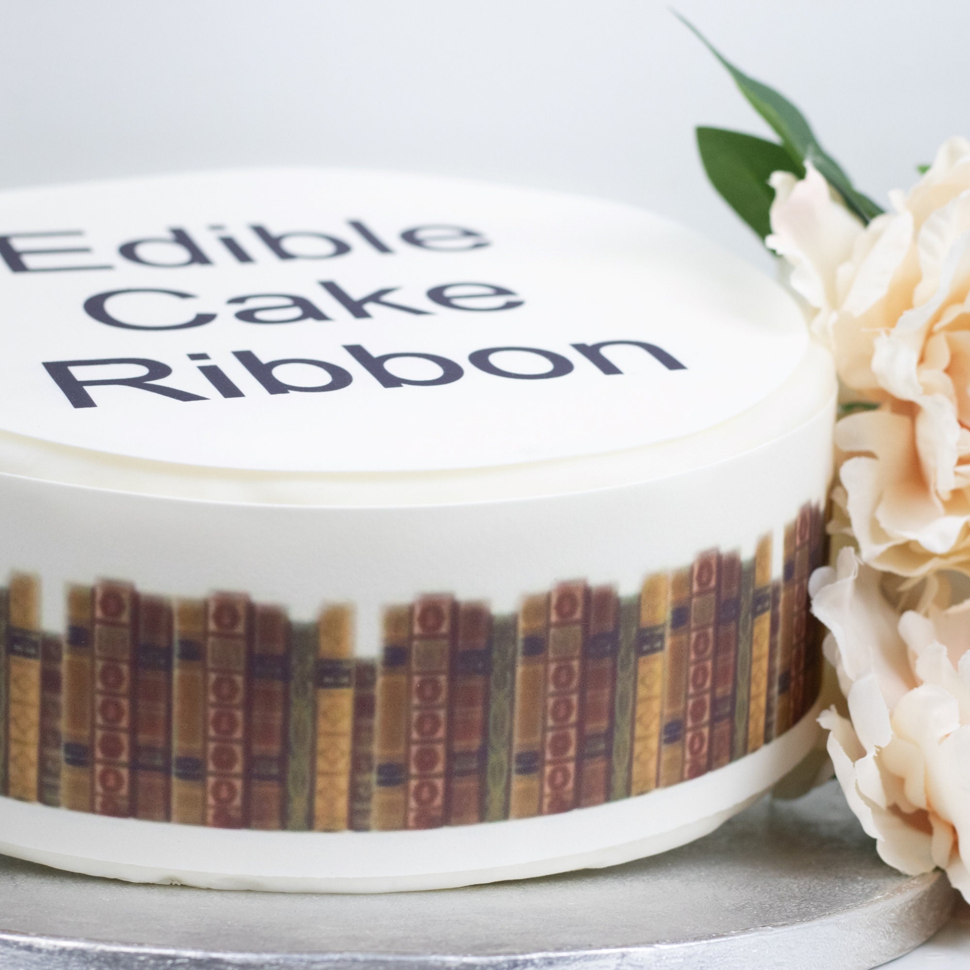 Vintage Books Edible Icing Cake Ribbon / Side Strips - Etsy UK