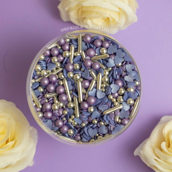 Purple Passion Sprinkles Mix Cupcake / Cake Decorations