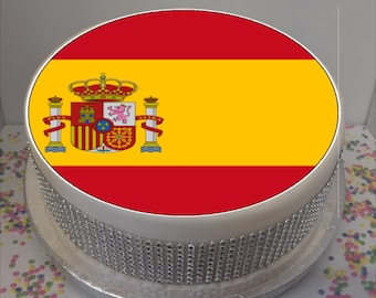 Flagge von Spanien Tortenfigur 20,3 cm