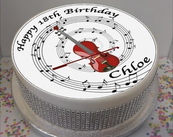 Violin Cake Topper Etsy