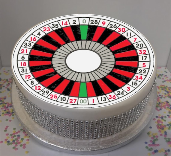 Roulette Wheel 8 Icing Sheet Cake Topper Etsy