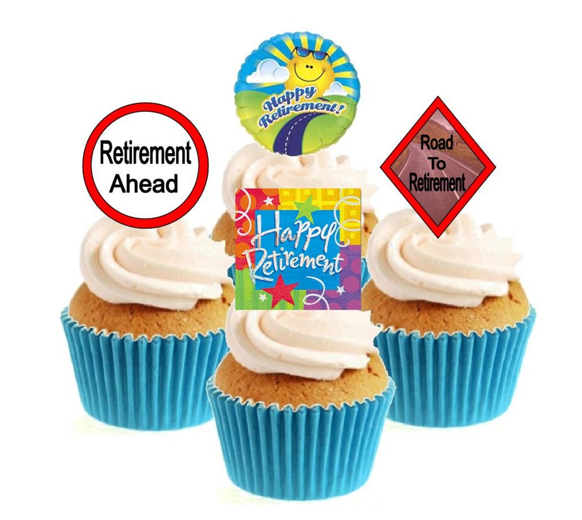 retirement party cake toppers