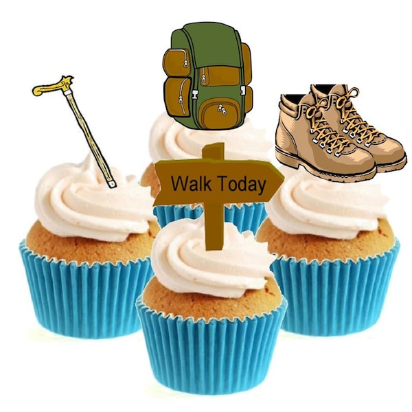 Hillwalking / Rambler Collection Stand Up Cake Toppers (12 pack)