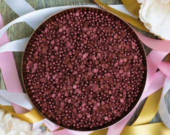 Burgund Konfetti & Perlen Sprinkles Mix