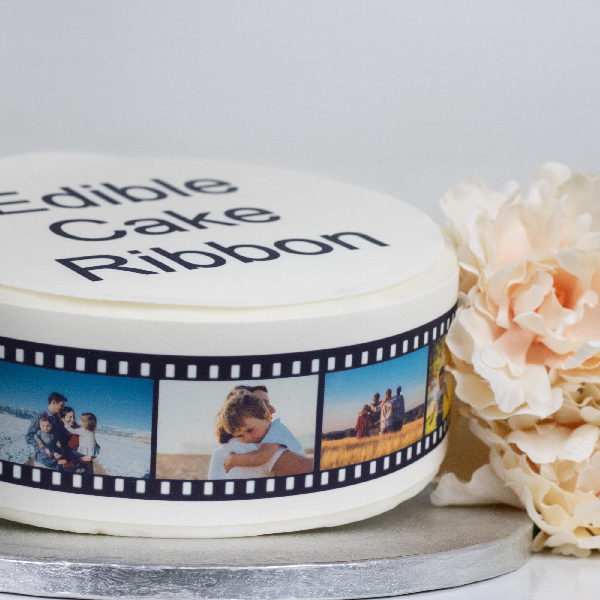 Personalised Photo Film Strip Edible Icing Cake Ribbon / Side Etsy