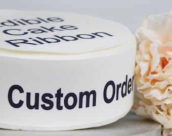 Custom Edible Cake Ribbon any image edible print