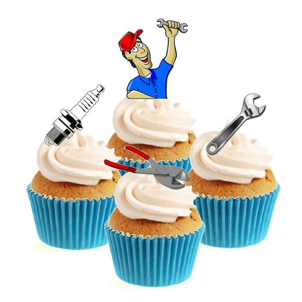 Mechanic Cake Toppers - Etsy