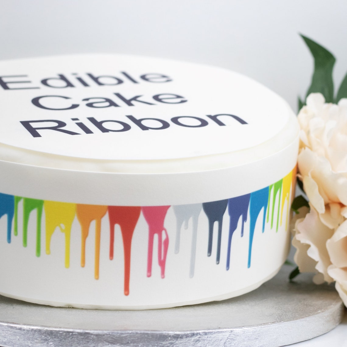Paint Dripping Edible Icing Cake Ribbon / Side Strips - Etsy